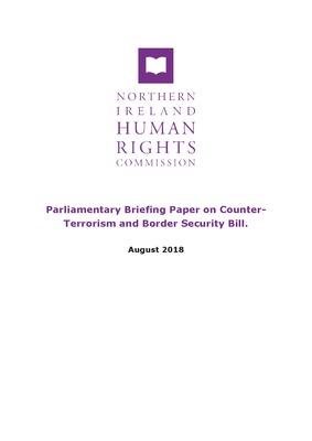 Parliamentary Briefing Paper on Counter-Terrorism and Border Security Bill