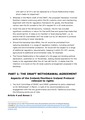 Withdrawal Agreement, 14 November 2018, Political Declaration on the Future Relationship, 25 November 2018 - Briefing note on NI/human rights implications
